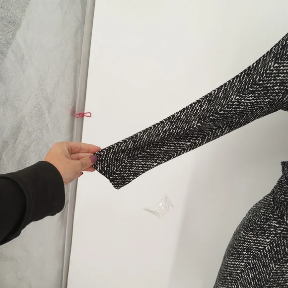 ANN TAYLOR sz 4 side tie faux wrap midi dress - Picture 6 of 9